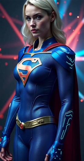 Supergirl: A Unique AI Art Interpretation