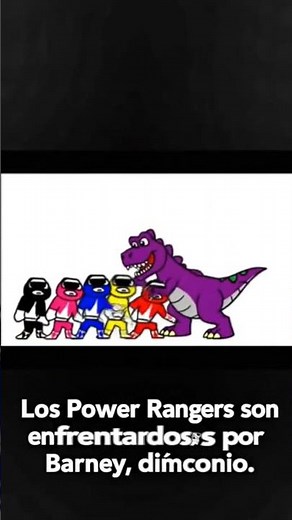 The Power Rangers vs Barney The Dinosaur