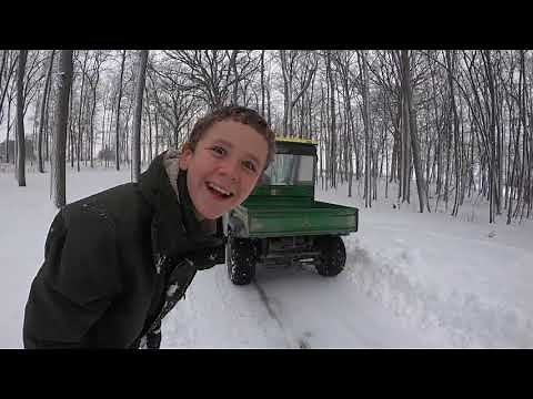 ALL ABOUT SNOW REMOVAL - JOHN DEERE GATOR SNOW PLOW