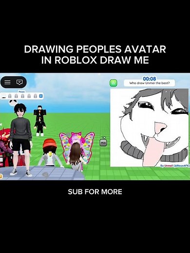 ROBLOX DRAW ME ANIMAL AVATARS DRAWING.😸#roblox #rblx #art #memes #cute #drawing