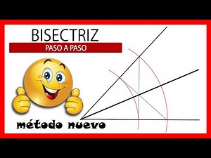 😜 BISECTRIZ de un ángulo paso a paso 👍🏼 Fácil MÉTODO ALTERNATIVO usando el compas