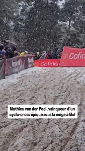 495K views · 4.8K reactions |  Mathieu van der Poel vainqueur à Mol en cyclo-cross malgré la neige et un grand Wout van Aert.  Debby Dierckx / Alpecin-Premier Tech #cycling #ciclismo #bicicleta #cycle #bici #bike #bikelife #bikeride #bicidacorsa #uci #procycling #cyclist #sport #ride #shimano #bikes #biking #cx #cyclists #fietsen #vélo | Cyclisme Actualités | Facebook
