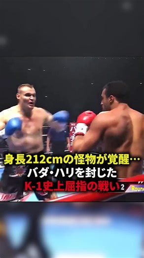 身長212cmの怪物が覚醒⋯バダ・ハリを封じたKｰ1史上屈指の戦い #格闘技 #キックボクシング