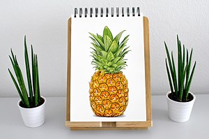 How to Draw a Pineapple - Detailed Step-by-Step Tutorial