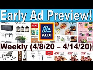 Aldi Early Weekly Ad Preview | Aldi Sneak Peek Ad Apr 8 to Apr 14,20 | Aldi Weekly Ad Flyer