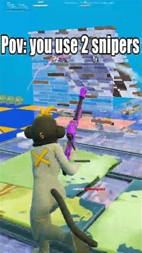 Double pump snipers is to op #fortnite #fortniteclips