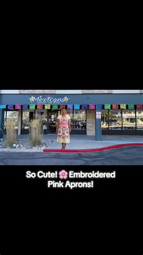 So Cute! 🌸 Embroidered Pink Apron Add charm to your kitchen with this beautiful embroidered pink apron! 🌸 So cute, colorful, and perfect for cooking, baking, or gifting. Stop by and see them in person! 📍 651 Potomac St Ste C Aurora, CO 80011 🕒 Monday – Saturday 11 AM – 7 PM #aprons #pink #auroracolorado #denver #homedecor
