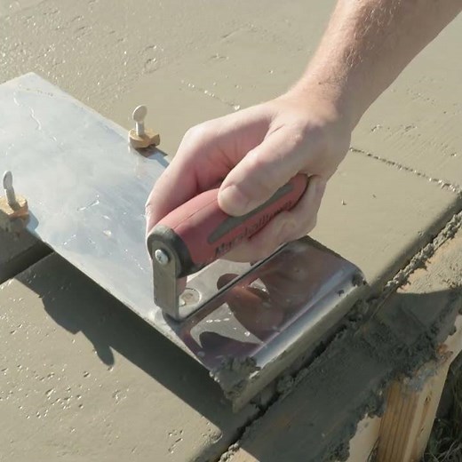 Edger with Adjustable Groover #marshalltown #tools4life #madeinusa #concrete