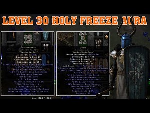 🔥 Diablo 2 Resurrected – Level 30 Holy Freeze Aura Mod Build: Absolute Screen-Wipe Power!