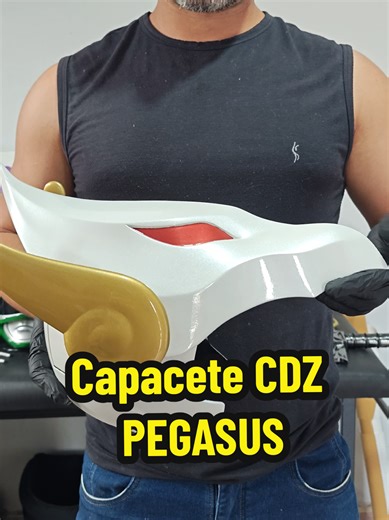 capacete Seiya de Pegasus feito em impressão 3D com pintura e acabamento automotivo com alta qualidade. Para valores e encomendas chame Direct. #cavaleirosdozodiaco #colecionaveis #entretenimiento #art #Cosplay