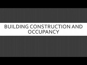 Building Types and Occupancies for Firefighters
