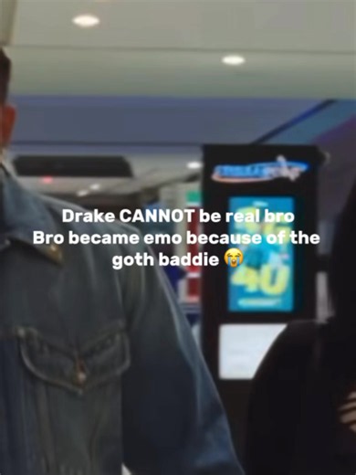Drake brought Pinkchyu back for his FOMO project, taking her on a date to Hot Topic and fully embracing her goth aesthetic. Drake switched up his usual style and rocked an all-black goth-inspired outfit to match Pinkchyu for the outing. #fomo #goth #drake #drakefans #trending
