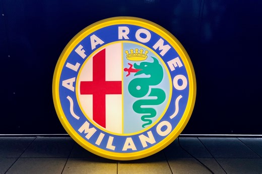 No Reserve: Illuminated Alfa Romeo Sign