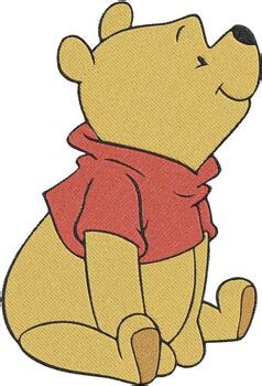 Classic Winnie the Pooh Bear Happy Cartoon Embroidery Designs - Instant Download