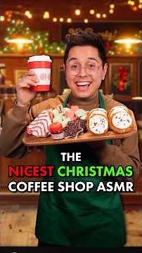 Cozy Christmas Coffee Shop | ASMR Roleplay🎄☕