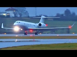 [FullHD] Private Gulfstream G650 landing at Geneva/GVA/LSGG