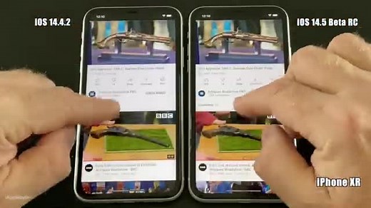 Speed Test iOS 145 RC maybe final vs iOS 1442