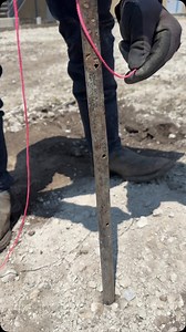 At #13 with over 2 million views Rafael teaching us how to tie a string line for our forms! #concrete #construction #iowa #stringline #howtotiestringline | Real Concrete Solutions