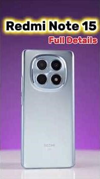 Redmi Note 15 Camara King🔥 Smartphone under 20k Unboxing With Full Details ⚡#shorts #ytshorts