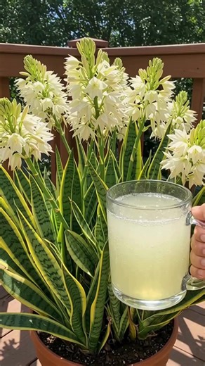 These Surprising Ingredients Can Help Your Snake Plant Bloom Like Never Before 😍🌿🌸 See more: | Blossom & Thrive Hacks