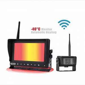 [Hot Item] Waterproof 7" Monitor HD 12V/24V Reversing IP69K Camera for Cold Warehouse
