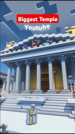 Massive Roman Temple in Minecraft #minecraft #rome #ancienthistory #minecraftbuilding