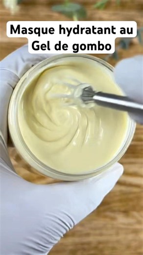Masque capillaire hydratant au gel de gombo 🌿 Cheveux doux et nourris