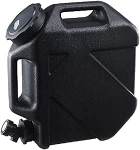 2.6 Gallon(10L) Water Containers With Spigot, Camping Water Tank No Leakage Portable Water Jug, Multifunction Emergency Water Storage Container For Outdoor Hiking Camping Picnic Supplies (Black B - 2.6Gallon)