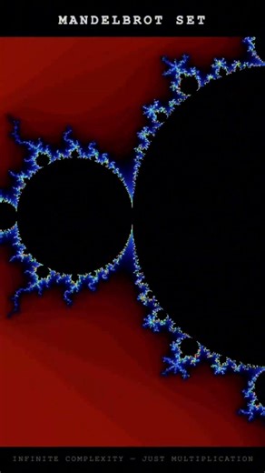 Infinite Detail from One Equation #coding #programming #math #javascript #mandelbrot #fractal