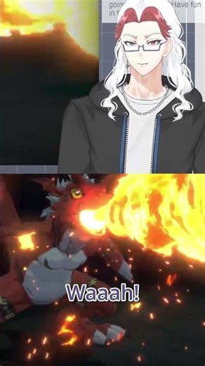 Exhaust Flame Goes BWARG #anime #vtuber #shorts