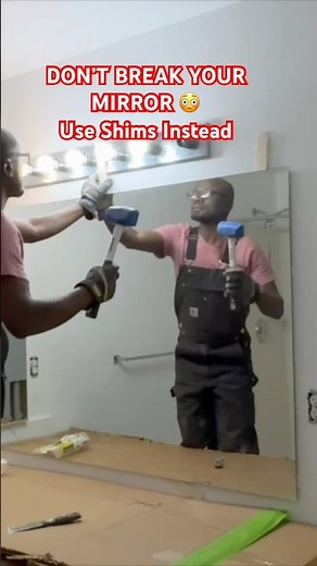 Remove a Huge Bathroom Mirror Without Breaking It (No Special Tools).