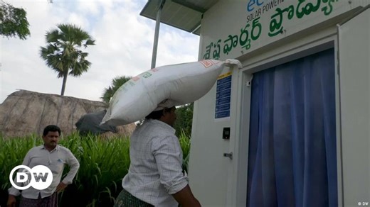 Solar-powered cold storage for farm produce