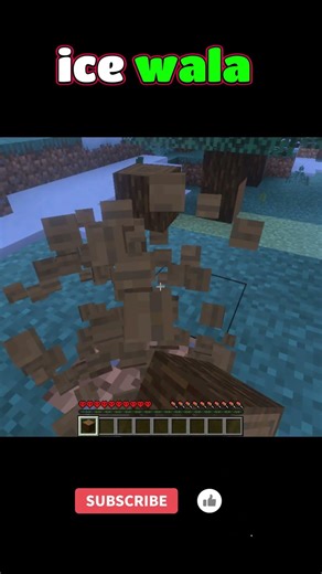 Ice Biome Me Phas Gaya 🧊❄️ | Minecraft Frozen Danger 😳 #minecraft #shorts #skillshiftgaming