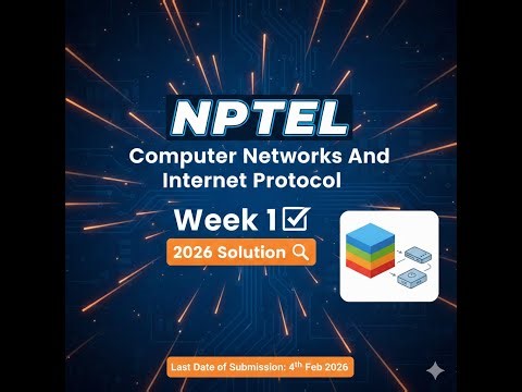 Computer Networks and Internet Protocol | NPTEL | SWAYAM | Assignment 1 | Week 1 - 2026