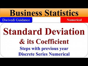 Standard Deviation Discrete Series, Standard Deviation Statistics, standard deviation formula,