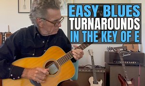 Here are some easy blues guitar turnarounds in the key of E. Take the FREE 5-Day Blues Guitar Challenge at https://jimmydillon.com/free | Jimmy Dillon