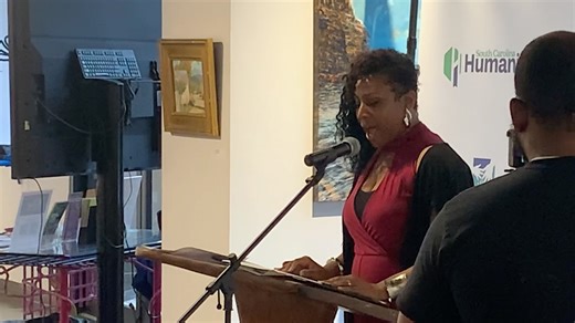 Big news for Rock Hill! Last night, Carlo Dawson, Dean of Student Leadership in Rock Hill Schools, was officially named the City of Rock Hill’s next Poet Laureate! 🎉✨ The Poet Laureate is an honorary role given to a local writer who uses their voice to celebrate, reflect, and inspire through poetry. Carlo has been doing just that for years—both in her classroom and throughout the community. Carlo, your words uplift, your heart leads, and your impact runs deep. We’re so proud to see your light s