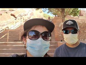 Counting how many steps are in Red Rocks Park and Amphitheater, Morrison Colorado