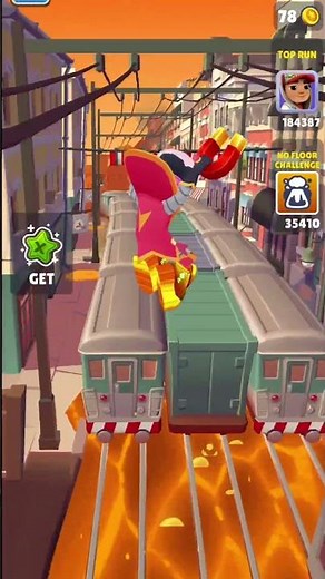 Subway surfers floor is lava 🌋 Gameplay - Glorgalax #shorts #subwaysurfers