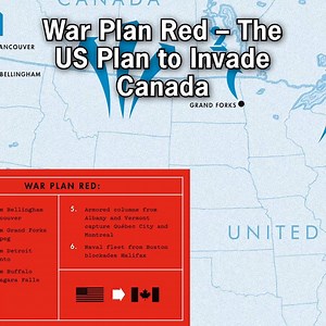 Did you know that U.S. military planners once deemed it prudent to plan for an invasion of Canada? War Plan Red hypothesized that the British Empire may have wanted to act on a limited window of naval superiority to invade the United States. As a counter-move, the U.S. planned to take the fight to the British by invading Canada to prevent its use as a springboard for ground and air attacks... | Dark Documentaries