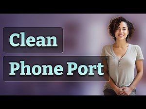 How can I safely clean my phone's charging port to fix connection issues?