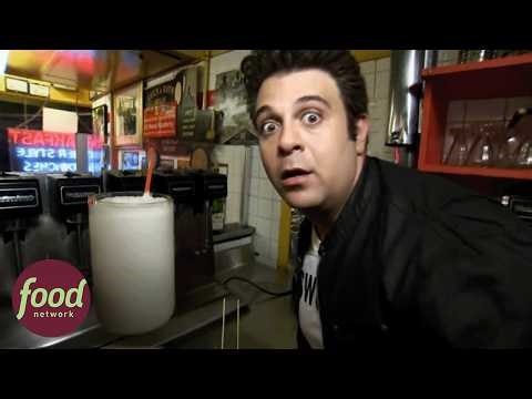 The 116oz Milkshake! Can Adam Survive The Colossal Challenge? | Man V Food