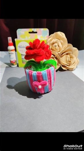 Diy flower pot 🌹✨... #shorts