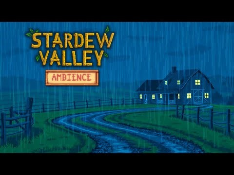 Stardew Valley Rainstorm Ambience | Relaxing Soundtrack (10 Hours)