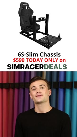 Upgrade your sim racing cockpit with the 6S-Slim V2 Chassis & GTR Bucket Seat—now just $599 (was $719!) at SimRacerDeals.com. Pro-grade steel frame fully adjustable design for rock-solid stability and corner-hugging comfort. Limited time: save $120! Also score deals on Fanatec & Moza gear. Hit the link, grab yours, and level up your setup! #shorts #simracing #gamingrig #deal 🔗 https://SimRacerDeals.com