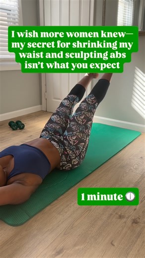 Tricia Shields on Instagram: "Don’t get me wrong—I love standing ab workouts (they’re easier on the neck!), but these floor scissor abs? They’re the real deal. 💥 I do 1 minute × 2— . You have to feel it to believe it! 🔥 Save & Try🔥"