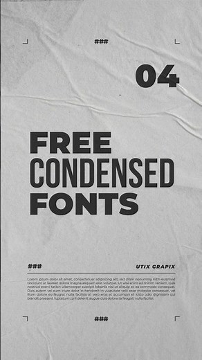 Free Condensed Fonts