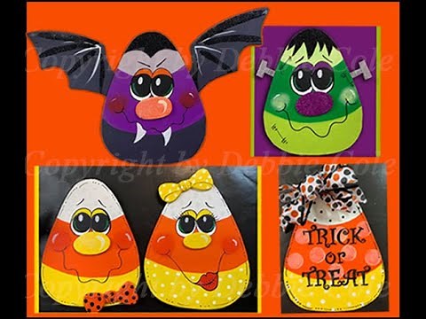 DIY Candy Corn Plaques for Dollar Tree Foam Core