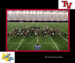 5.2K views · 196 reactions | On Tuesday, November 14th, students and chaperones from the Tuscarawas Valley High School band were on their way to an Ohio School Boards Association conference in Columbus to perform when there was a fatal bus crash. Our hearts are with the community of Tusky Valley and our fellow bands-members. To honor the victims and lives lost, here is the Tuscarawas Valley High School Alma Mater. #wearetuskyvalley | The University of Toledo Rocket Marching Band | Facebook