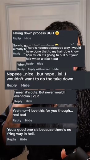🤔 Mini Braids take down process 🫣 is it hard? #minibraids